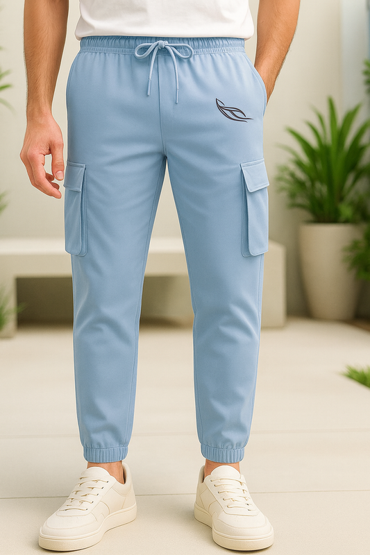 Sky Color Cargo Pants