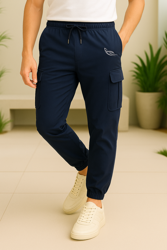 Blue Color Cargo Pants