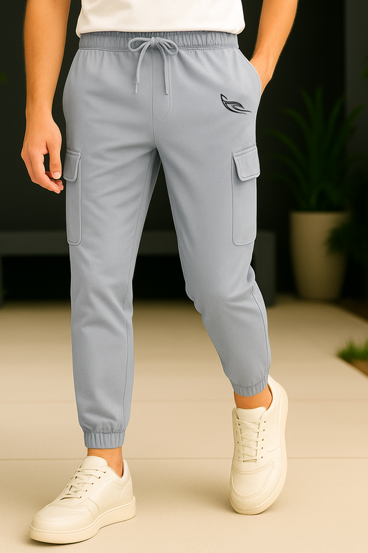 Light-gray Color Cargo Pants