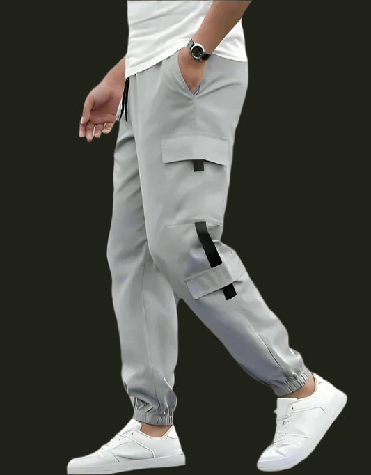 Light-gray Color Lamiyo Pants
