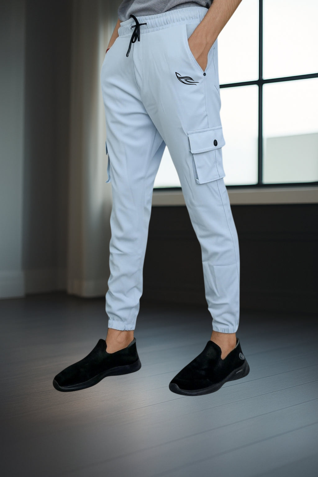 Sky Color Cargo Pants