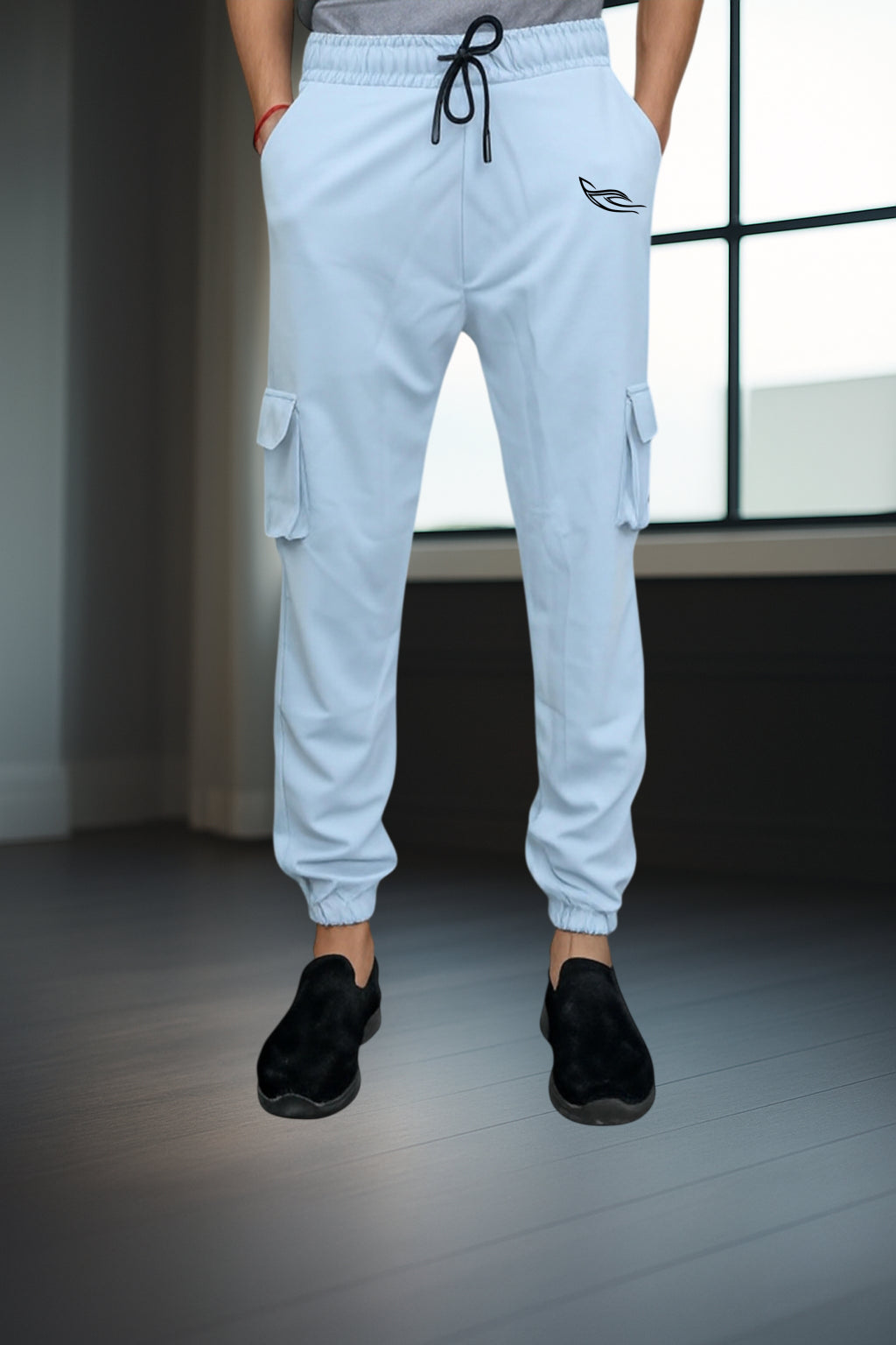 Sky Color Cargo Pants