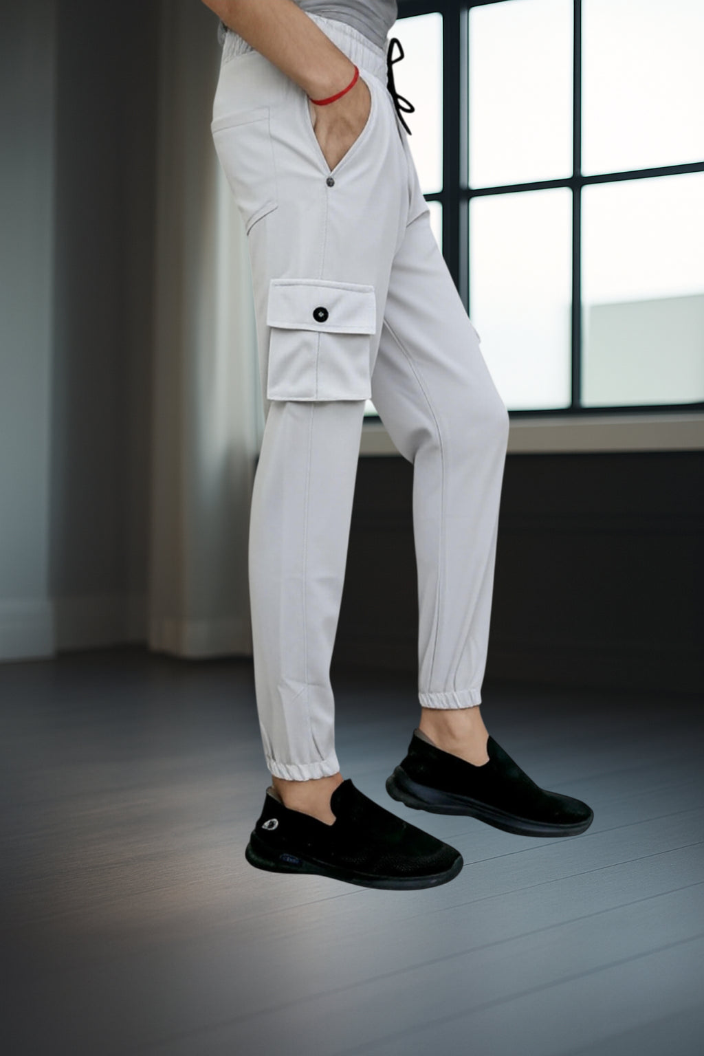 Light-gray Color Cargo Pants