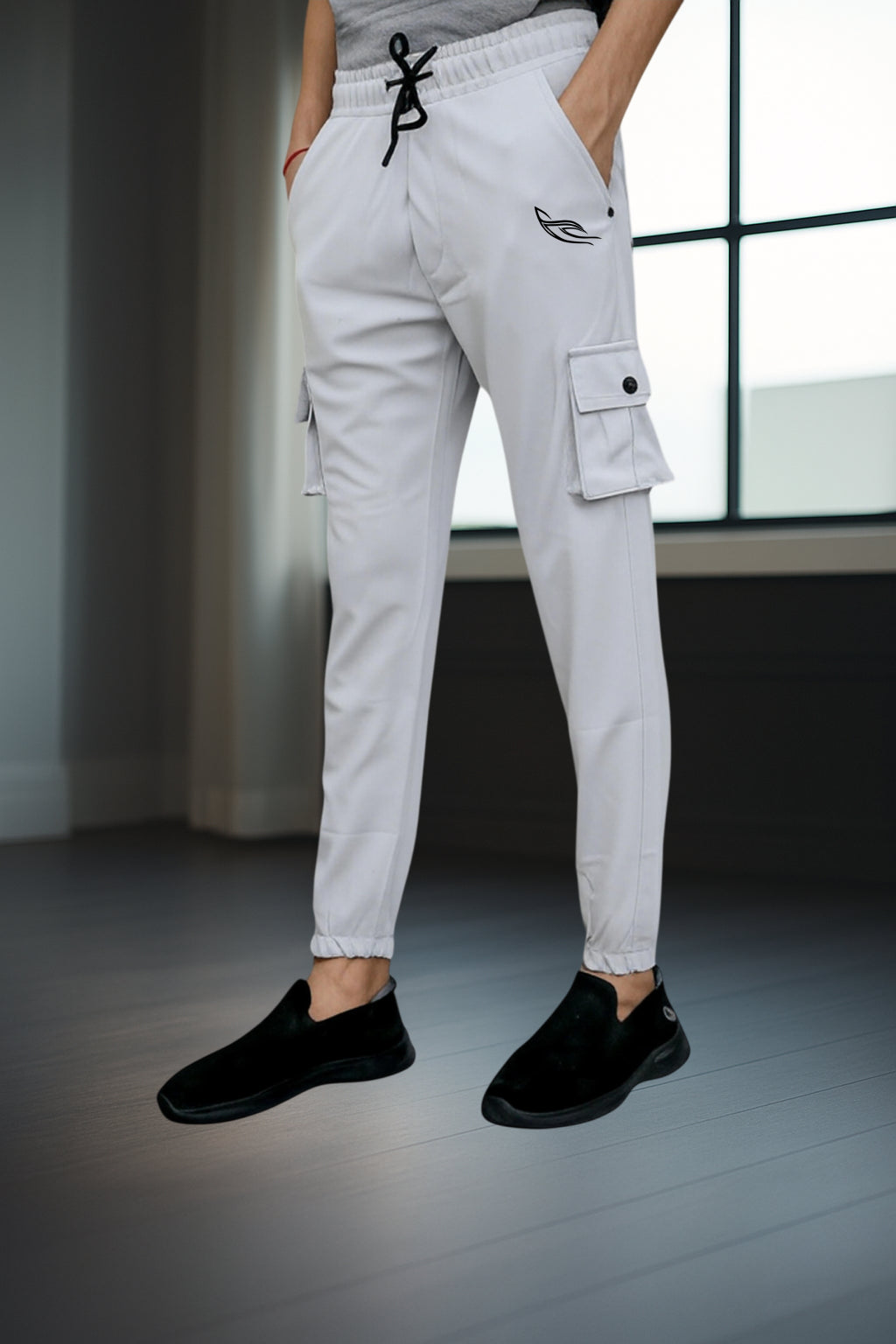Light-gray Color Cargo Pants