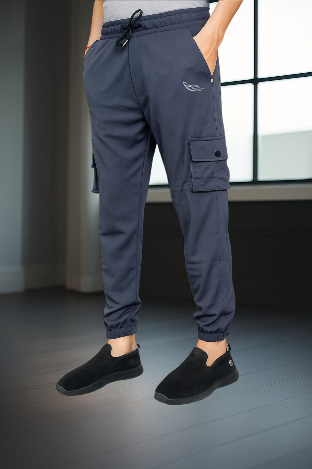 Dark-gray Color Cargo Pants