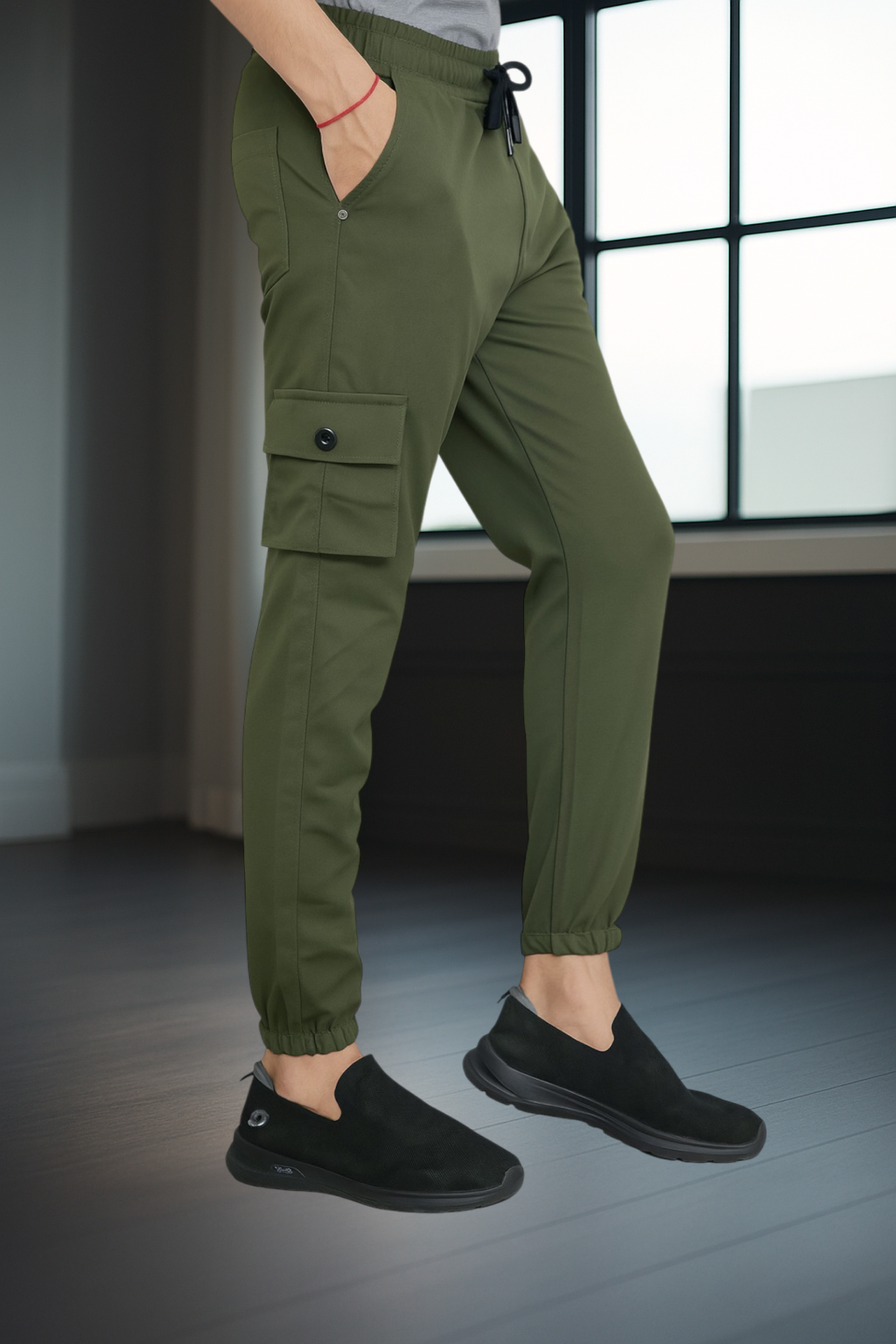 Olive Color Cargo Pants