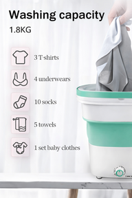 portable folding washing machine