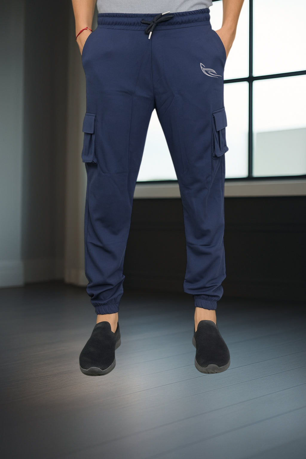 Blue Color Cargo Pants