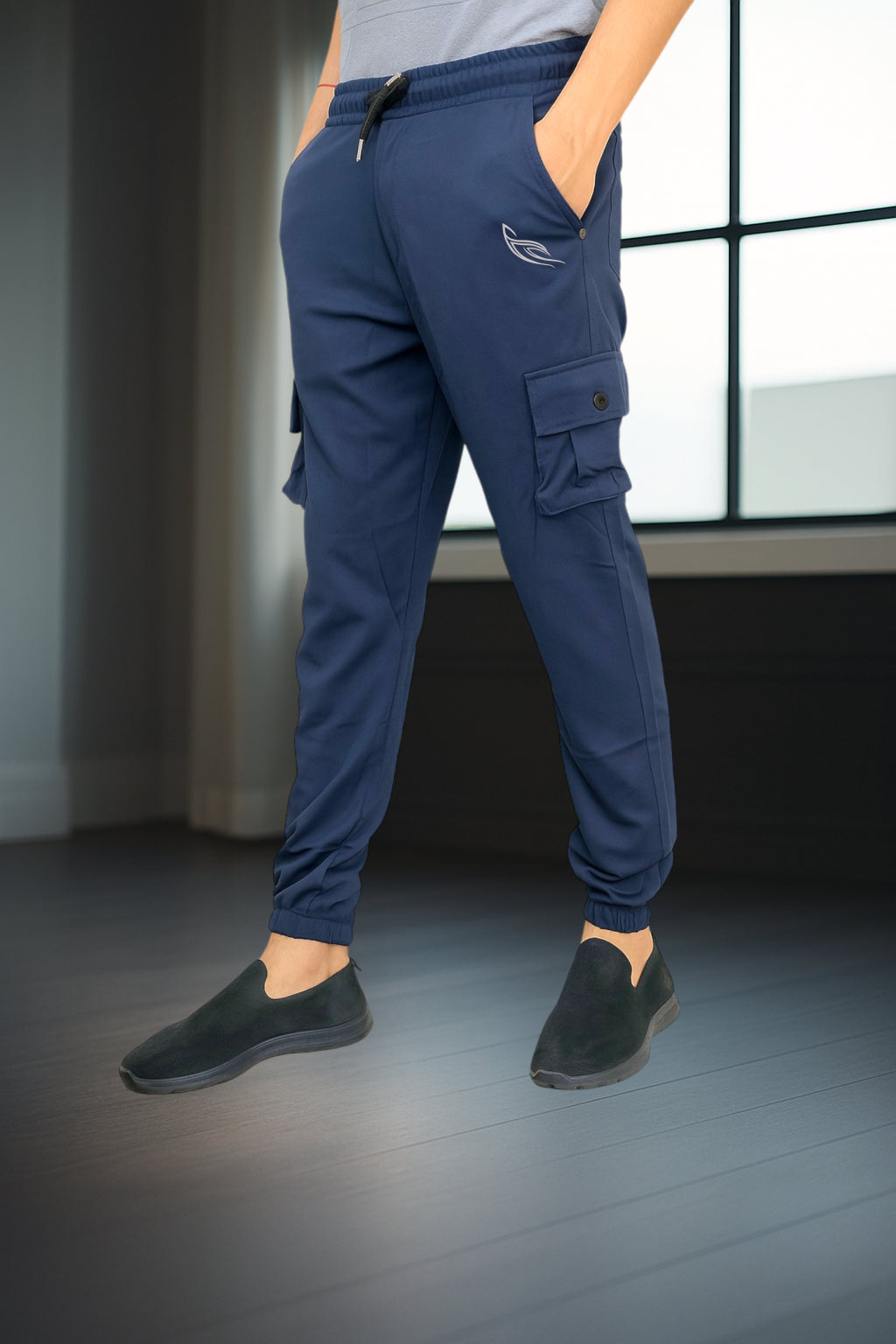 Blue Color Cargo Pants