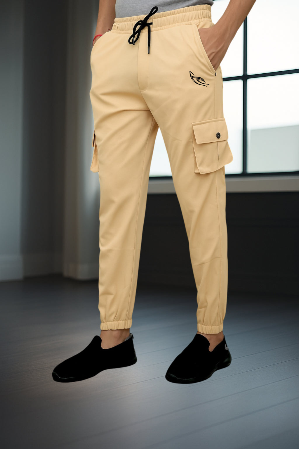 Bige Color Cargo Pants
