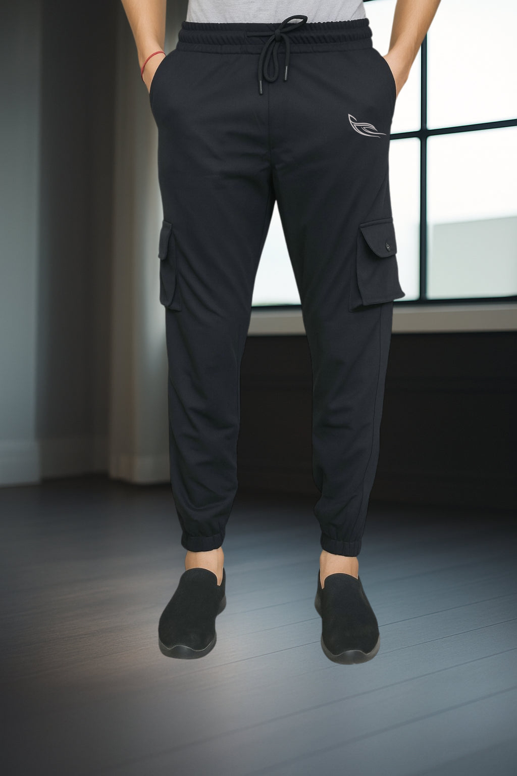 Black Color Cargo Pants