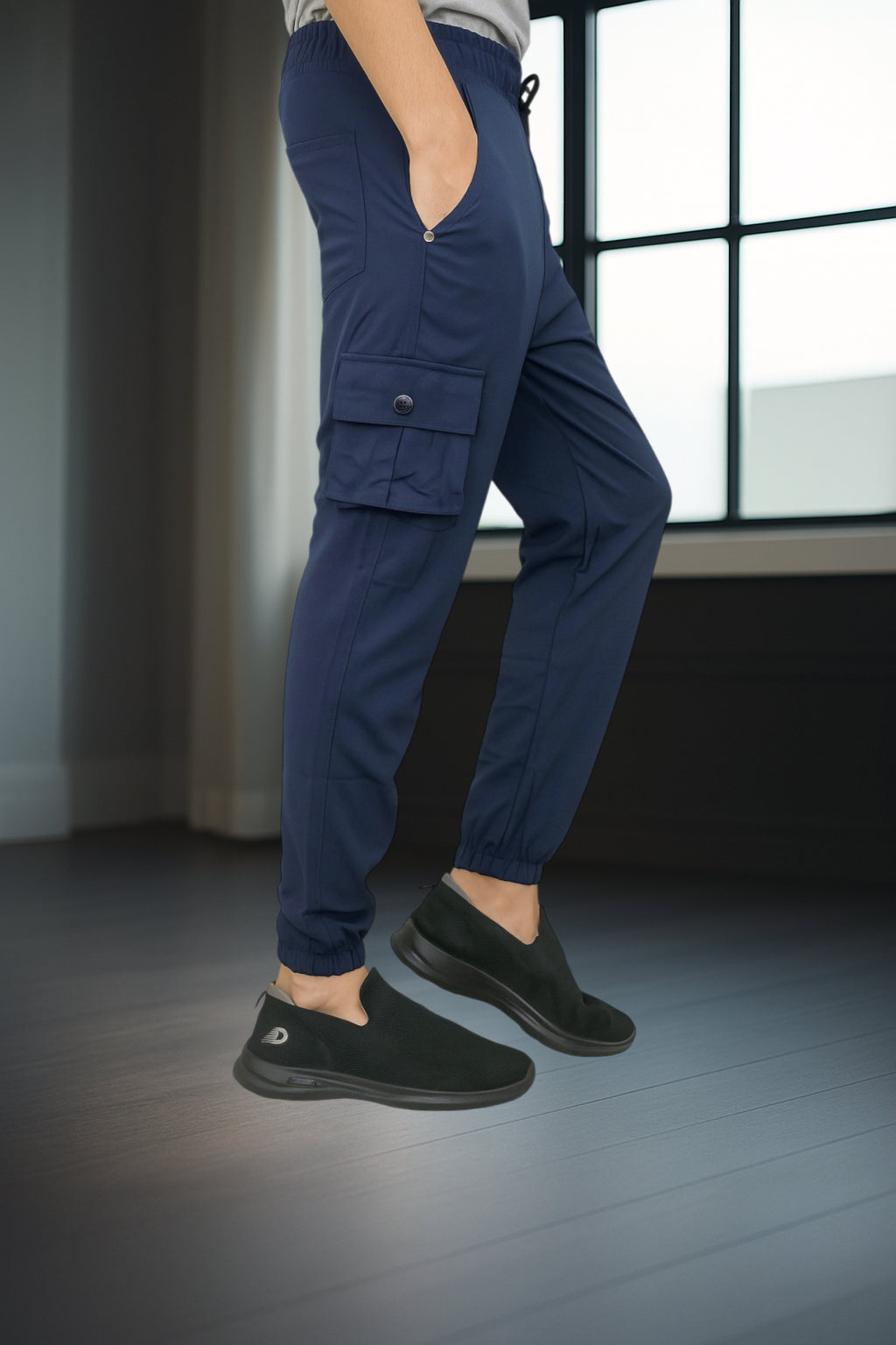 Blue Color Cargo Pants