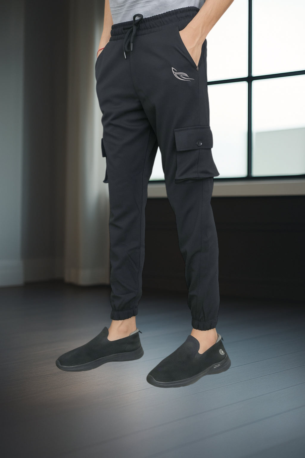 Black Color Cargo Pants