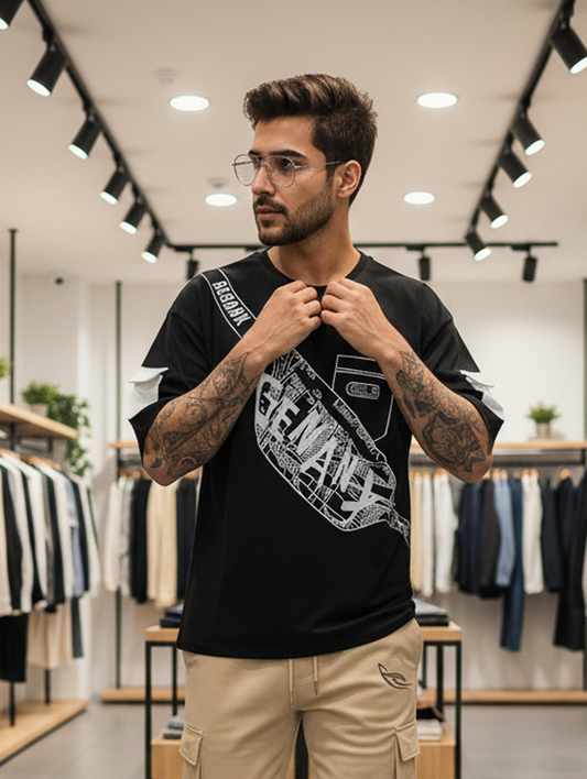 Pocket Printed Black